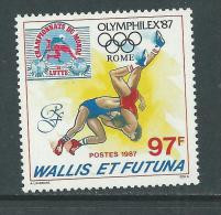 Wallis Et Futuna N° 366  XX  "Olymphilex 87" Exposition Philatélique Internationale Sans  Charnière, TB - Autres & Non Classés