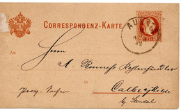 62489 - Oesterreich - 1882 - 2Kr Franz-Josef GAKte AUSSIG -> Deutschland - Cartas & Documentos