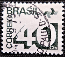 Timbre Du Brésil 1973 Numeral And P.T.T. Symbol   Stampworld N° 1380 - Oblitérés