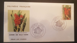 POLYNÉSIE FRANÇAISE / 1971 / FDC / JOURNÉE DES MILLE FLEURS - Cartas & Documentos