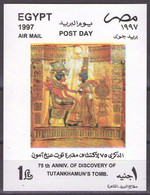 Egypt 1997 - 75 Years On The Discovery Of TUTANKHAMUN TOMB  Block 54 MNH** VF AIR MAIL - Blocchi & Foglietti