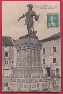 CPA 1912 Statue De Duguesclin - Châteauneuf-de-Randon - LOZERE (48V1) - Chateauneuf De Randon