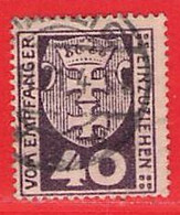 MiNr. 3  O Deutschland Freie Stadt Danzig  Portomarken - Postage Due