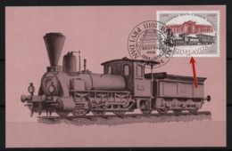 20. Yugoslavia 1984 Railway, Double Printing CM - Maximumkaarten