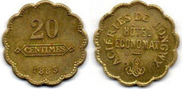 Longwy 20 Centimes 1883 SPL - Noodgeld