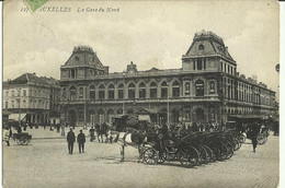 Bruxelles -- La Gare Du Nord    (2 Scans) - Chemins De Fer, Gares