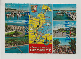 Allemagne. Ostseeheilbad Grömitz. Mosaïque, Carte Géographique Et Blason. Krüger - Groemitz