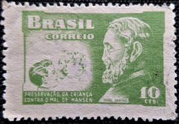 Timbre Taxe Du Brésil 1953 Fight Against Leprosy  Stampworld N° 4 - Impuestos