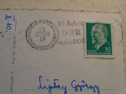 D191961     DDR Germany - Zittauer Gebirge Kurort Jonsdorf - 10 Jahre DRK In Der DDR - Red Cross - Other & Unclassified