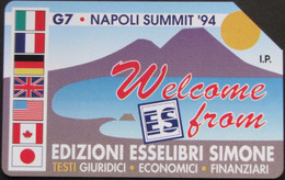 ITALIA SIP - 3288 C&C 195 GOLDEN - PRIVATE PUBBLICHE - ED SIMONE G7 NAPOLI SUMMIT 94 - USATA - Private-Omaggi