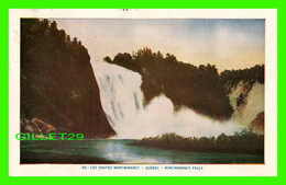 LES CHUTES MONTMORENCY, QUÉBEC - LORENZO AUDET ENR. ÉDITEUR No 48 - MONTMORENCY FALLS - CIRCULÉE EN 1956 - - Montmorency Falls