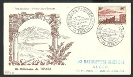Algeria  /  ALGÉRIE - Enveloppe FDC En 1955 -  " Bi Millénaire De Tipasa " - FDC
