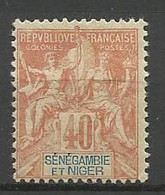 SENEGANBIE ET NIGER N° 10 NEUF* CHARNIERE  / MH - Nuevos