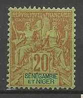 SENEGANBIE ET NIGER N° 7 NEUF* CHARNIERE  / MH - Neufs