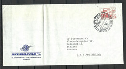 DENMARK 1972 O Kobenhavn Commercial Cover To Finland Stockmann OY Departement Store Michel 523 As Single - Cartas & Documentos