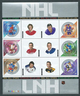 Canada # 2017 Full Pane Of 6 + 3 Tabs In Folder MNH - NHL All-Stars - 5 - Feuilles Complètes Et Multiples