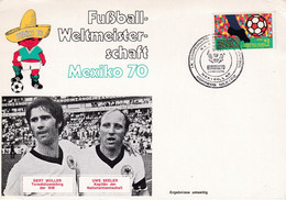 Mexico 1970 Card: Football Fussball Soccer Calcio; FIFA World Cup; Gert Müller, Uwe Seeler; All Results At Back Side - 1970 – Mexico