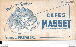 Buvard CAFES MASSET Bodeaux - Café & Thé
