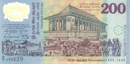 SRI LANKA 200 RUPEES P 1214b 1998 UNC SC NUEVO - Sri Lanka