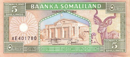 SOMALILAND 5 SHILLINGS 1994 P 1 UNC SC NUEVO - Somalie