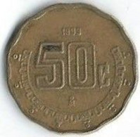 MM507 - MEXICO - 50 CENTAVOS 1993 - Mexique