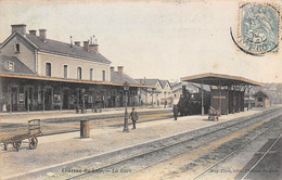 Château Du Loir         72      Intérieur De La Gare .  Train    -  4  -     (voir Scan) - Chateau Du Loir