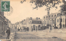 Château Du Loir         72      Avenue De La Gare Et Caisse D'Epargne    N° 600    (voir Scan) - Chateau Du Loir