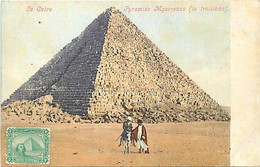 Pays Div -ref BB04- Egypte - Egypt - Cairo - Le Caire - Pyramides - Pyramide Myserenus - - Pyramids
