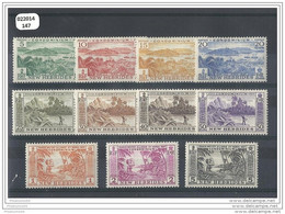 NVLLE-HEBRIDES 1957 - YT N° 186/196 NEUF AVEC CHARNIERE * (MLH) GOMME D'ORIGINE TTB - Unused Stamps
