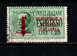 ITALIA RSI - 1944 - EFFIGIE DEL RE VITTORIO EMANULE III - USATO - Exprespost