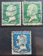 FRANCE 1923/26 - Canceled - YT 171, 174, 180 - Oblitérés