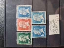 FRANCE 1923/26 - MLH - YT 170, 173, 1765, 179, 181 - Neufs