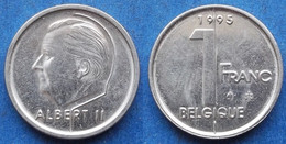 BELGIUM - 1 Franc 1995 French KM# 187 Albert II (1993-2002) - Edelweiss Coins - 1 Frank