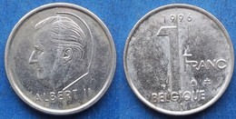 BELGIUM - 1 Franc 1996 French KM# 187 Albert II (1993-2002) - Edelweiss Coins - 1 Frank