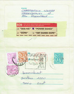 OMSLAGBRIEF - 8 FRANK MET BIJFRANKERING  (764) - Letter Covers