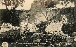 Pays Div -ref AA982- Zimbabwe - Conical Tower , Zimbabwe Ruins - Rhodesia - Rhodesie -- - Zimbabwe