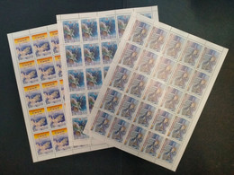 RUSSIA MNH (**)2000 International Space Cooperation YVERT 6460.-6462 Mi  811-813 - Volledige Vellen