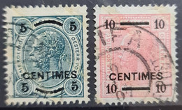 AUSTRIAN OFFICES ON CRETA 1903/04 - Canceled - ANK 1A, 2 - Levant Autrichien