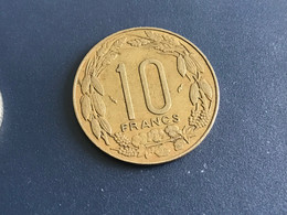 Münze Münzen Umlaufmünze Afrique Centrale Zentralafrika 10 Francs 1985 - Französisch-Äquatorialafrika
