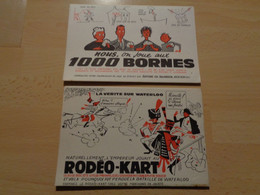 Lot De 2 Buvards - Jeux D'enfants - Rodéo - Kart Et Les 1000 Bornes - Chez Les Marchands De Jouets  - Réf.80. - Infantiles