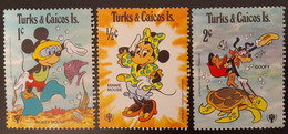 SO) TURKS AND CAICOS ISLANDS, MICKEY MOUSE, DISNEY, GOOFY, MINT - Turks And Caicos