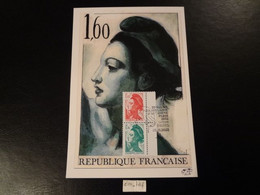 FRANCE 2022 1,43 + 1,16 MARIANNE LIBERTÉ GANDON 75 ÈME SALON PHILATÉLIQUE D'AUTOMNE OBLI. 03 11 22  CARTE POSTALE F.D.C. - 2020-…