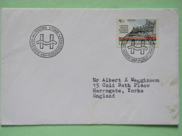 Finland 1986 Special Cancel On Cover Rauma To England - Nordic Cooperation - Joensuu - Lettres & Documents