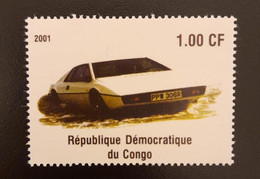 SO) 2001 CONGO, CAR, LOTUS ESPRIT, MNH - Autres & Non Classés