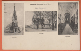 Delcampe - D41 - LAMOTTE BEUVRON - ÉGLISE SAINTE ANNE - LE CLOCHER - L'ÉGLISE - INTÉRIEUR - 3 Vues - Lamotte Beuvron