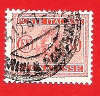 1934 (38) Segnatasse - Stemma Con Fasci Filigrana Coricata Cent. 30 - Usato - Leggi Il Messaggio Del Venditore - Taxe