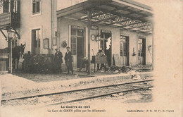 CPA Militaria - La Guerre De 1914 - La Gare De Cirey Pillée Par Les Allemands - Weltkrieg 1914-18