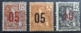 INDOCHINE 1912 - MLH/canceled - YT 60-62 - Unused Stamps