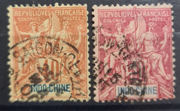 INDOCHINE 1892-96 - Canceled - YT 12, 13 - Usados