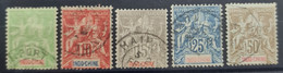 INDOCHINE 1900 - Canceled - YT 17-21 - Used Stamps